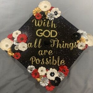 Decorated Graduation Cap Topper (Christian)